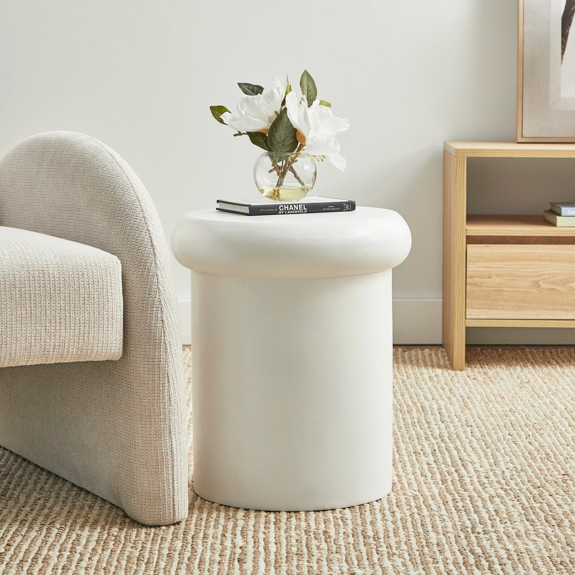 Luna 38cm MgO White Stool - Image 4
