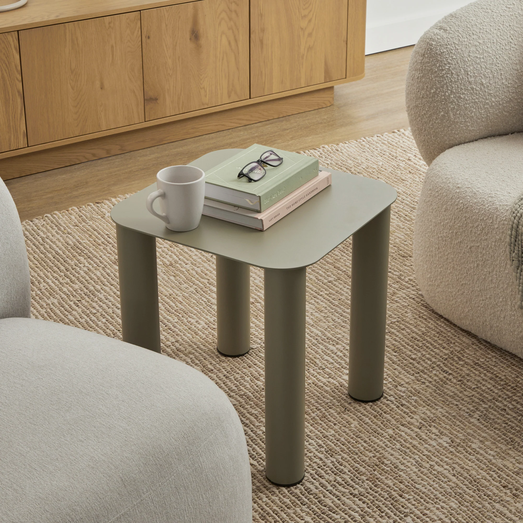 Maison Metal Square Side Table Olive - Image 5