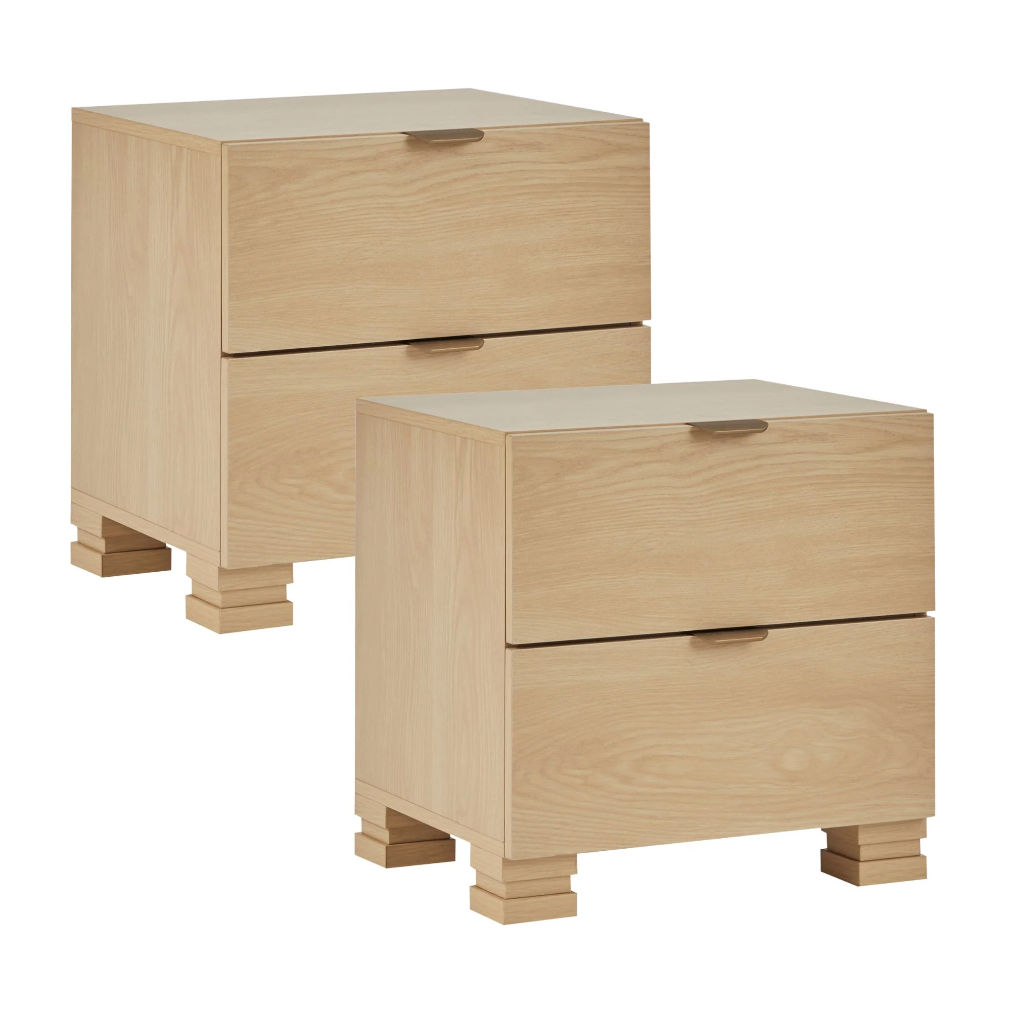 Malcom Bedside Table Oak (Set of 2)
