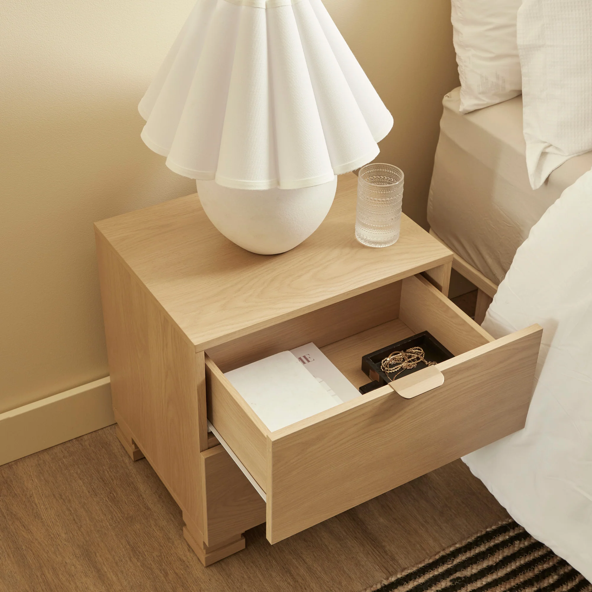 Malcom Bedside Table Oak (Set of 2) - Image 7