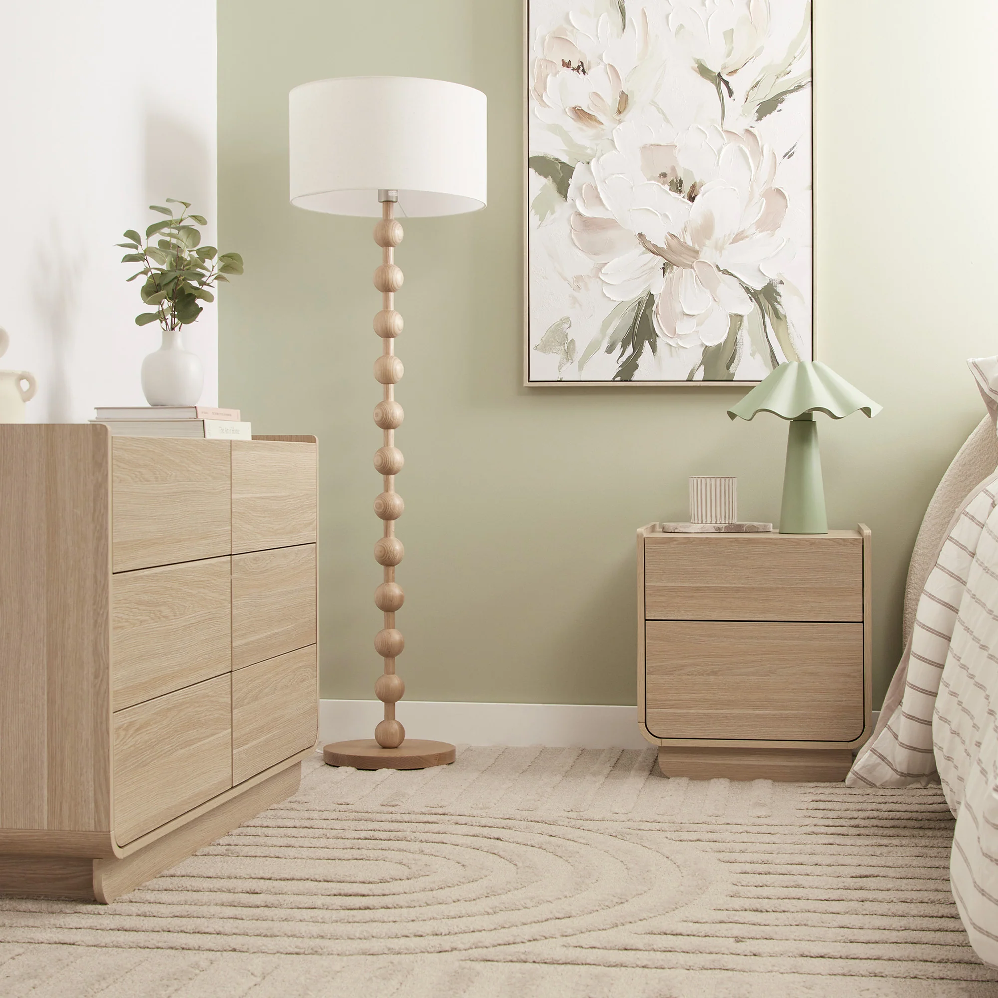Malmo Bedside Table Oak - Image 10