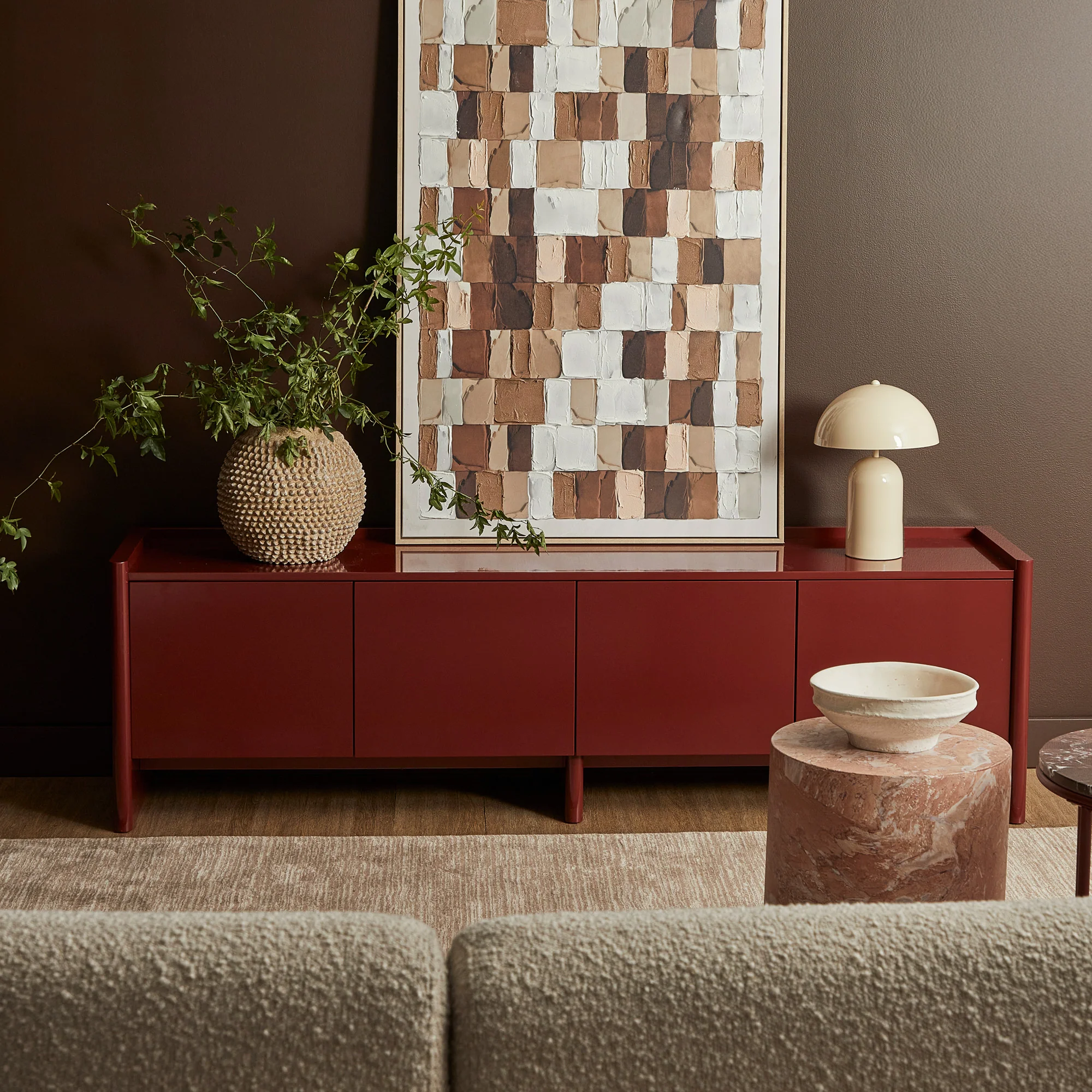 Martine Entertainment Unit Wine (180cm) - Image 5