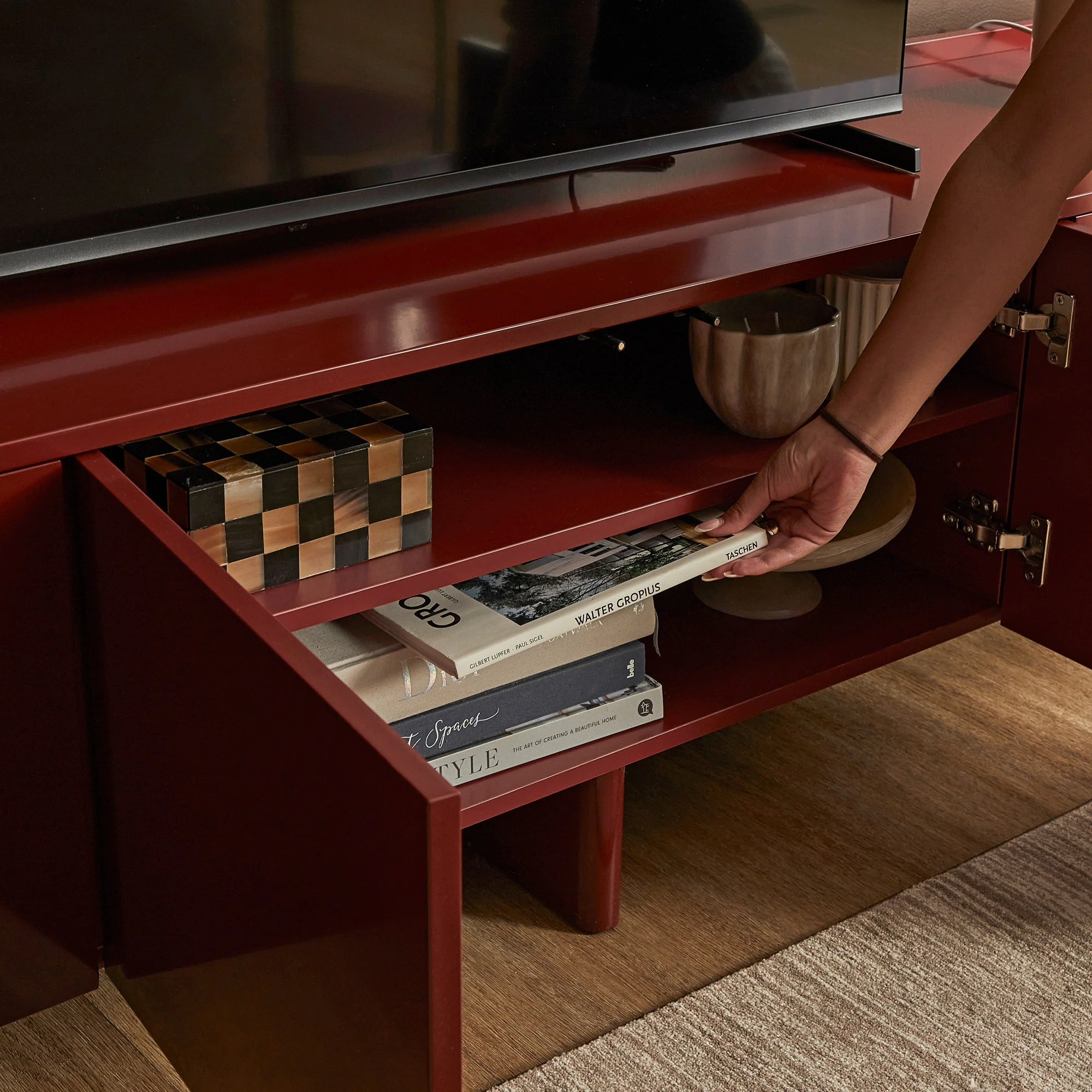 Martine Entertainment Unit Wine (180cm) - Image 8