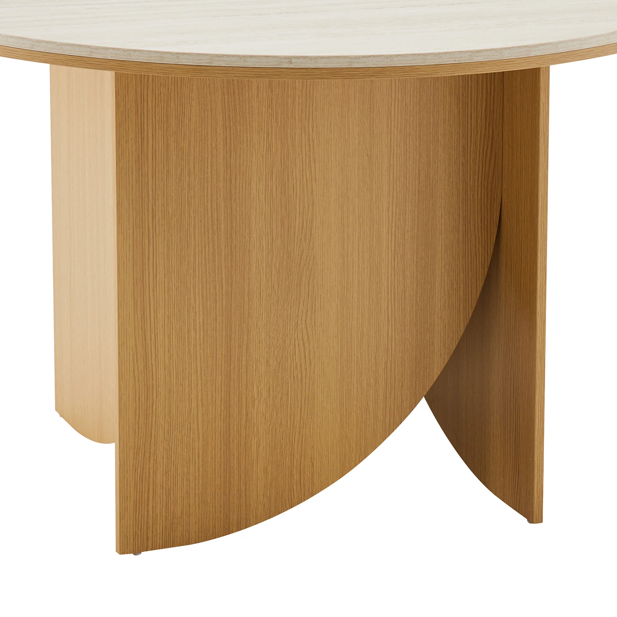 Mason Dining Table Oak Travertine (120cm) - Image 7