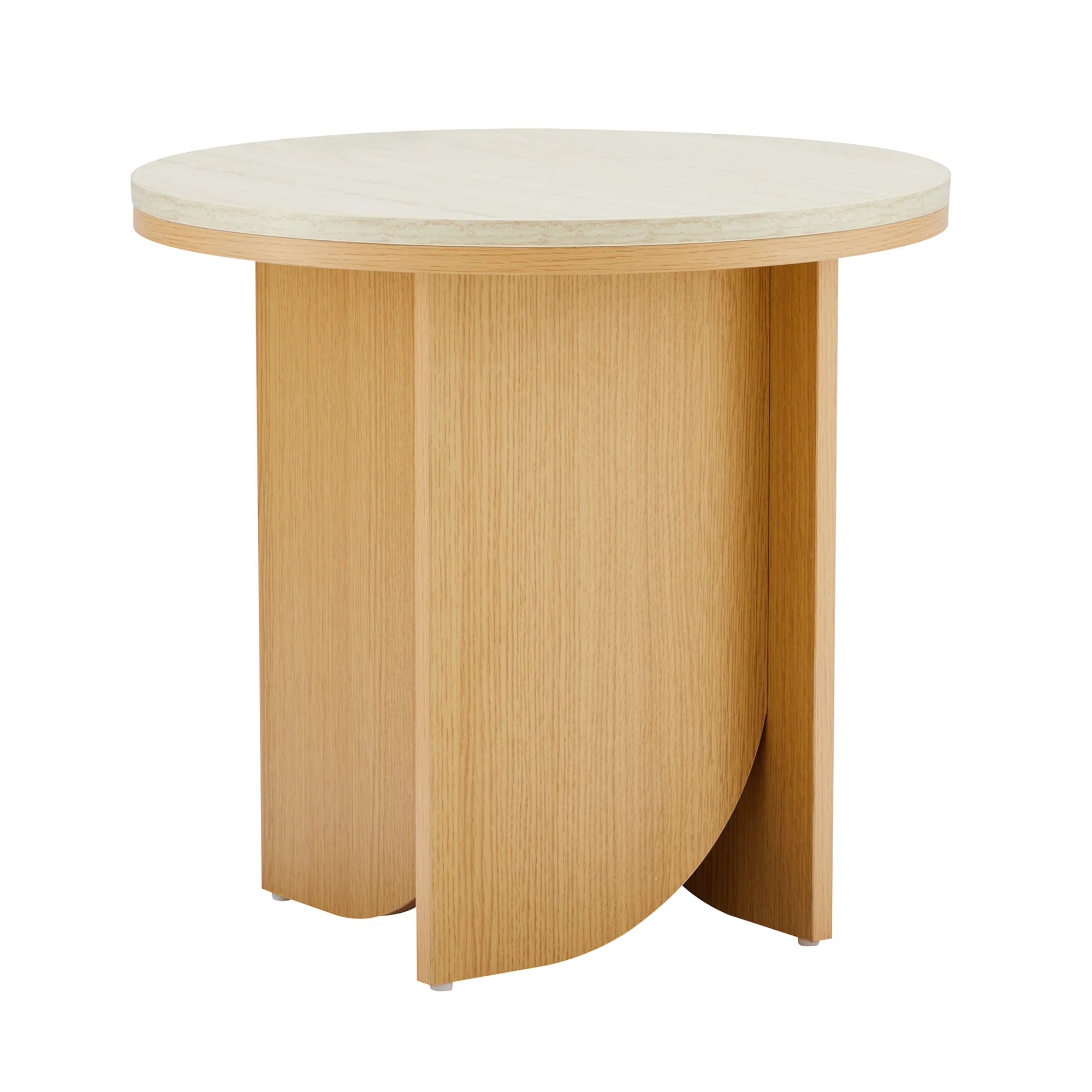 Mason Side Table Oak Travertine - Image 2