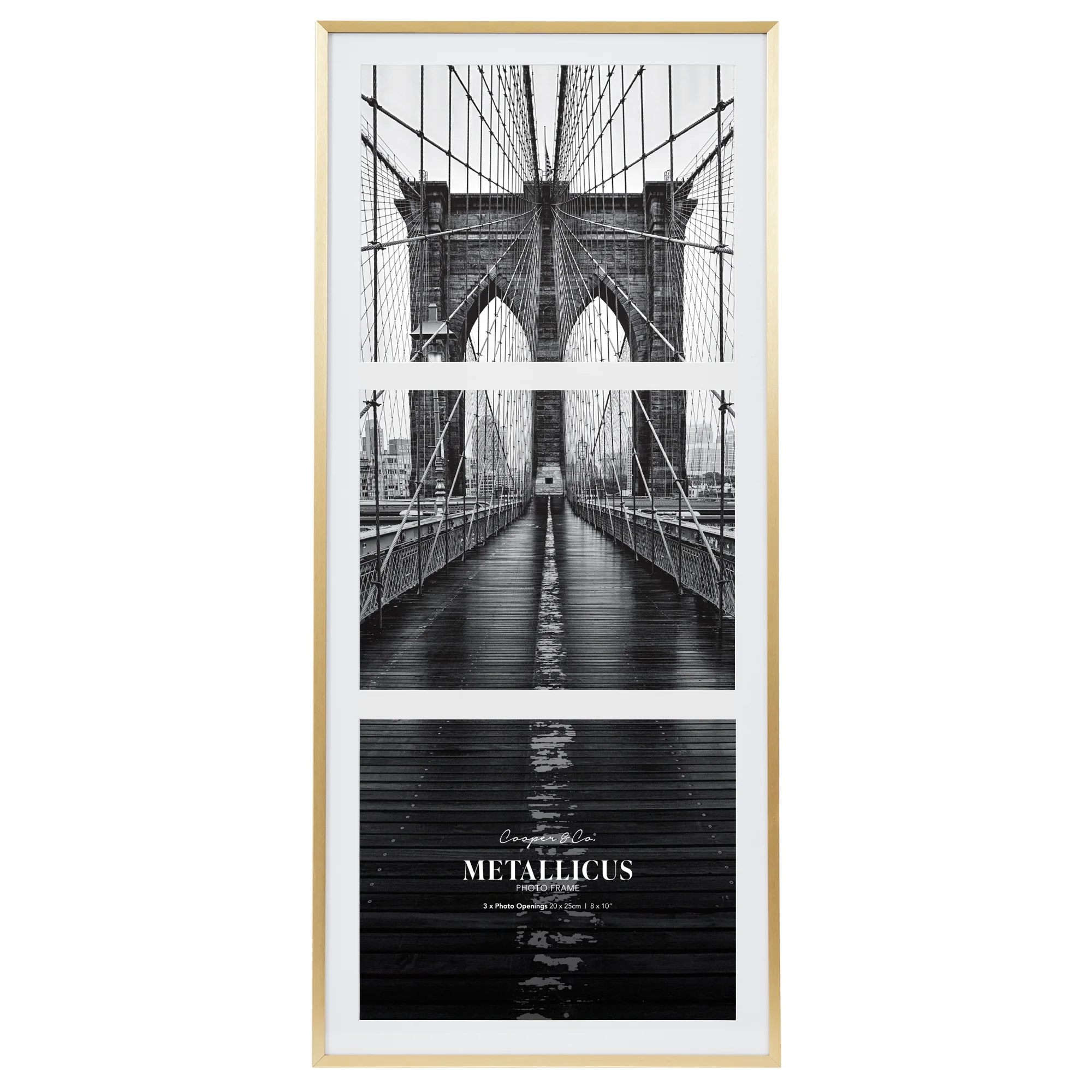 Metal 3 Slot Collage Photo Frame 20x25cm - Image 12