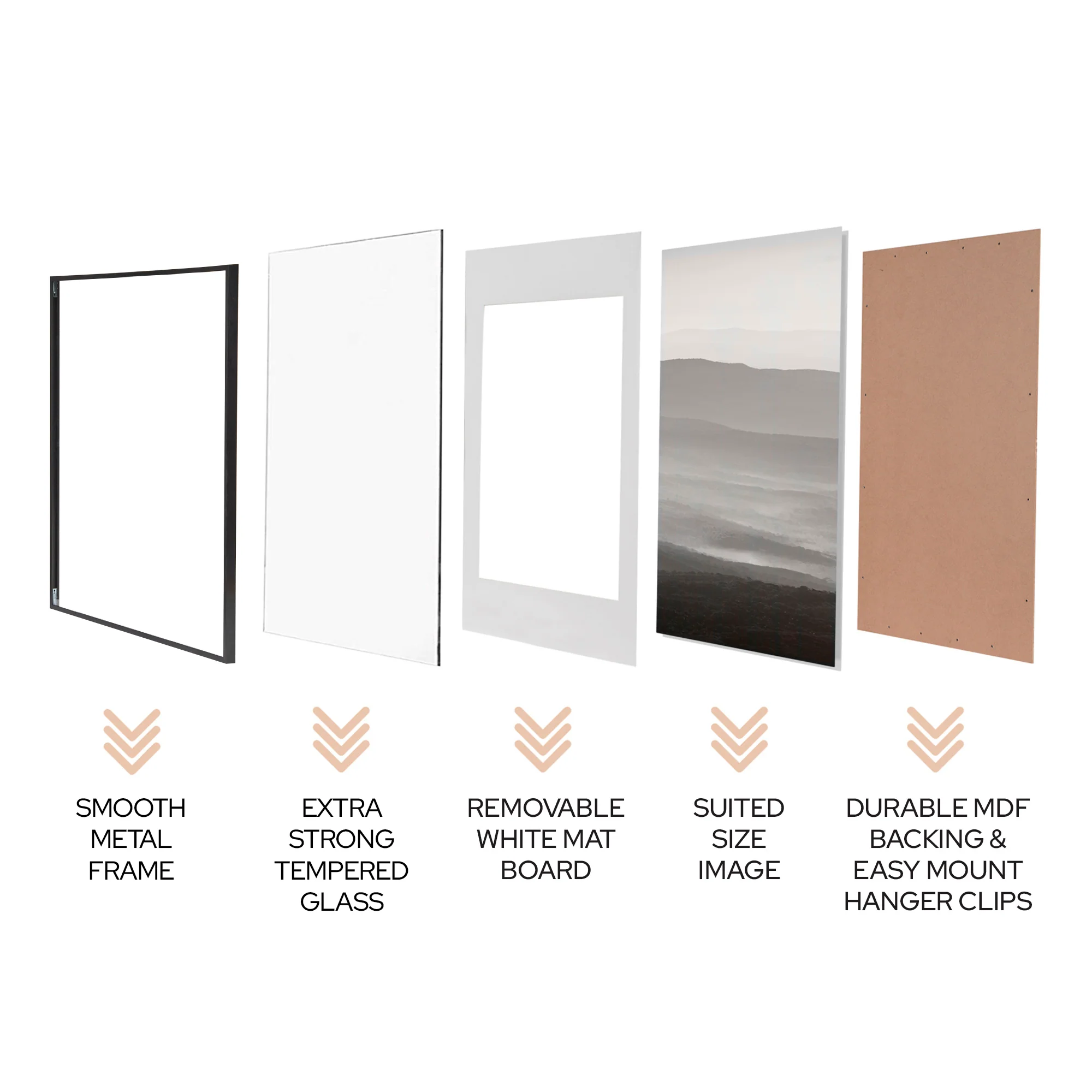 Metal 3 Slot Collage Photo Frame 20x25cm - Image 6