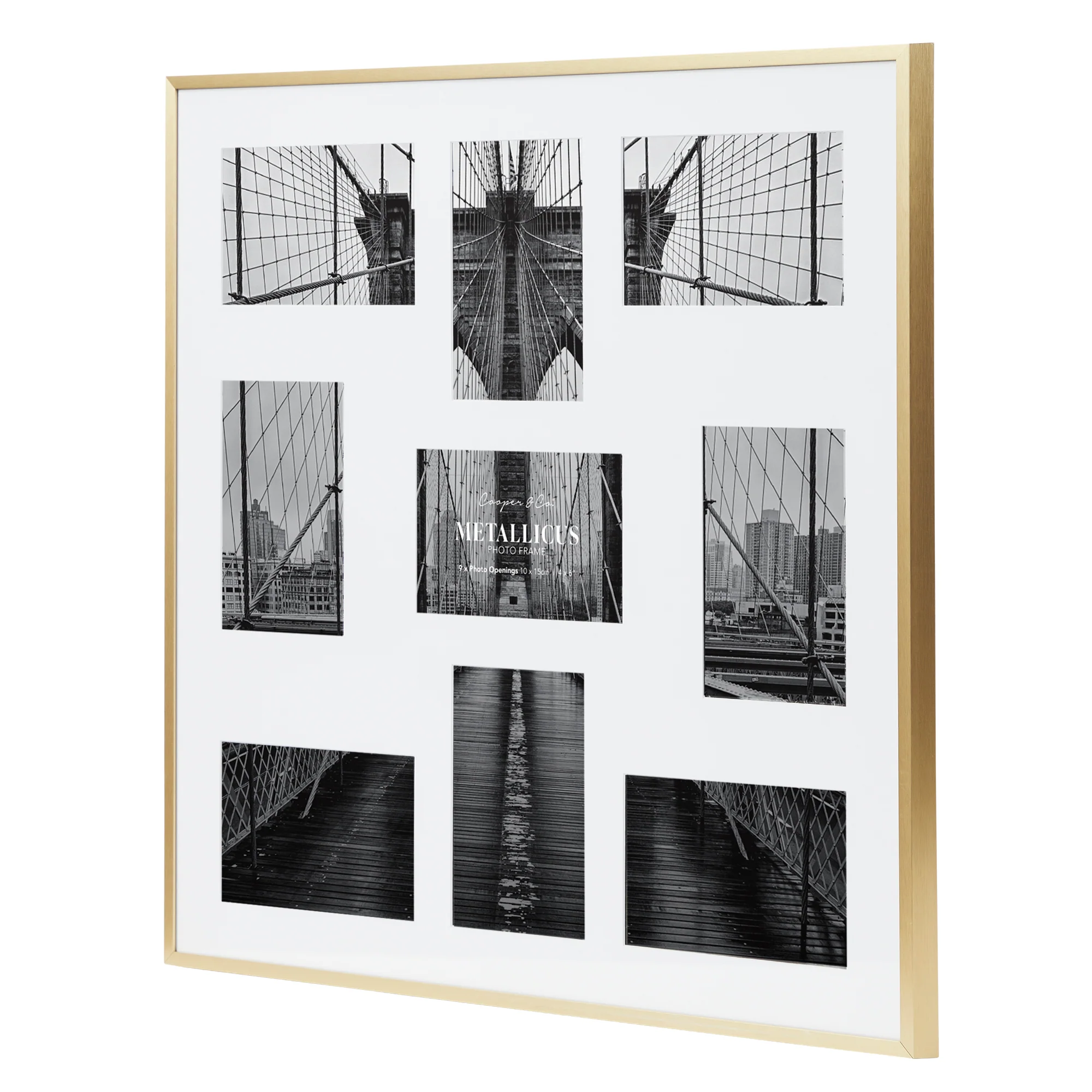 Metal 9 Slot Collage Photo Frame 10x15cm - Image 20
