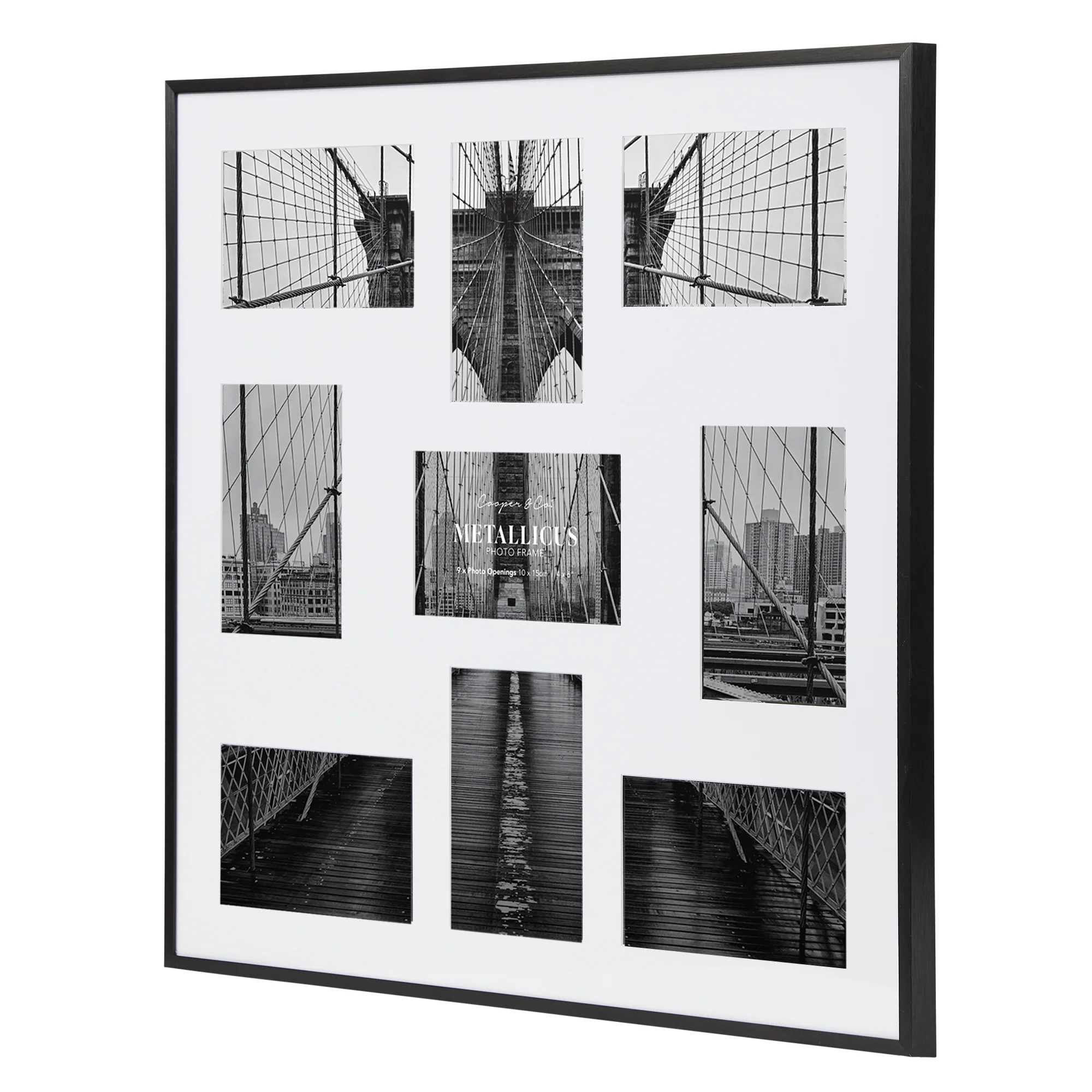 Metal 9 Slot Collage Photo Frame 10x15cm - Image 7