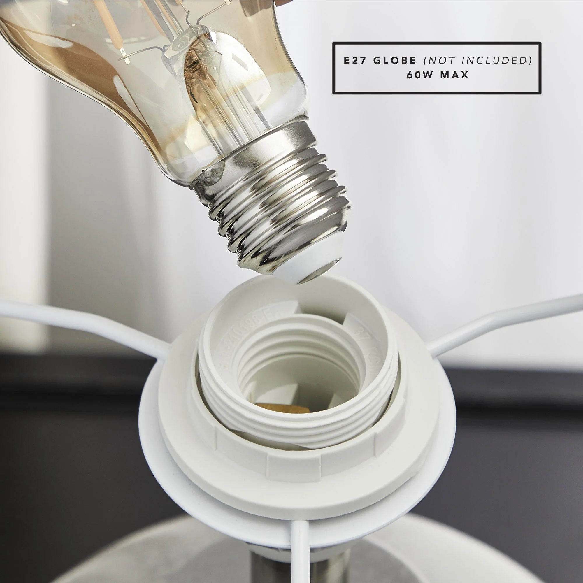 Mirage Modern Ceramic Table Lamp Blue - Image 10