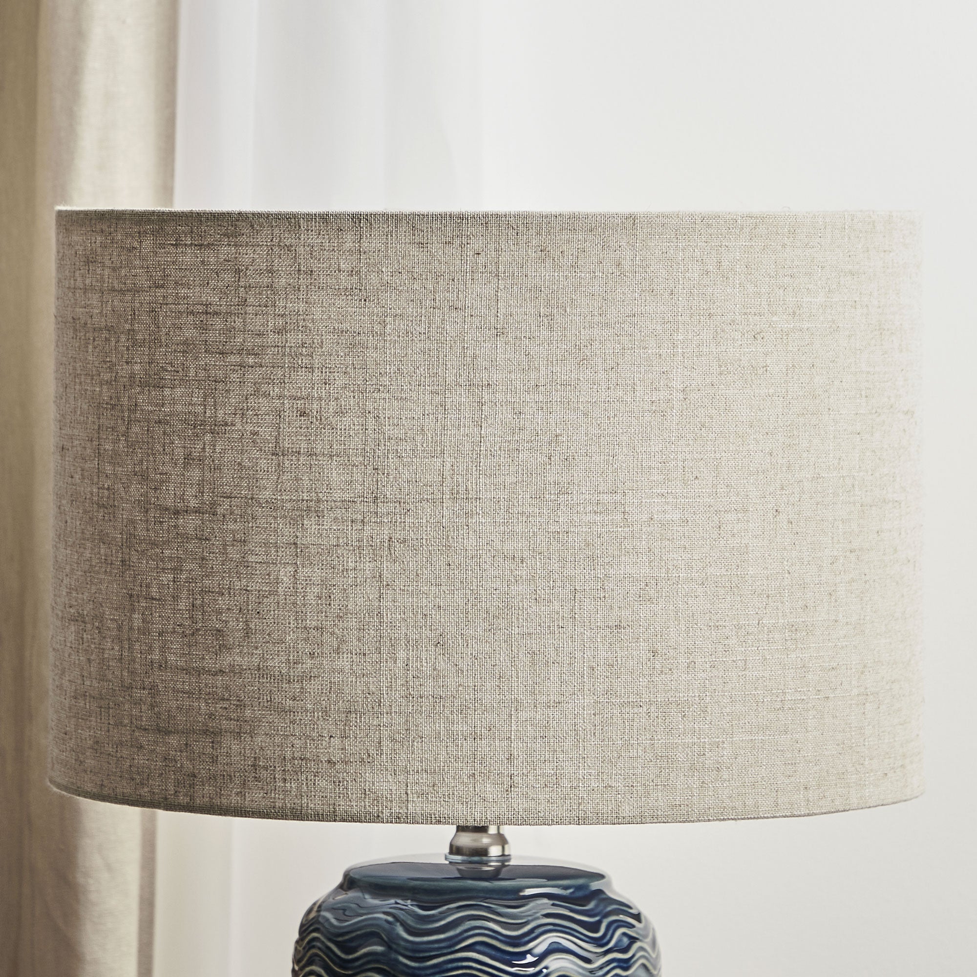 Mirage Modern Ceramic Table Lamp Blue - Image 4