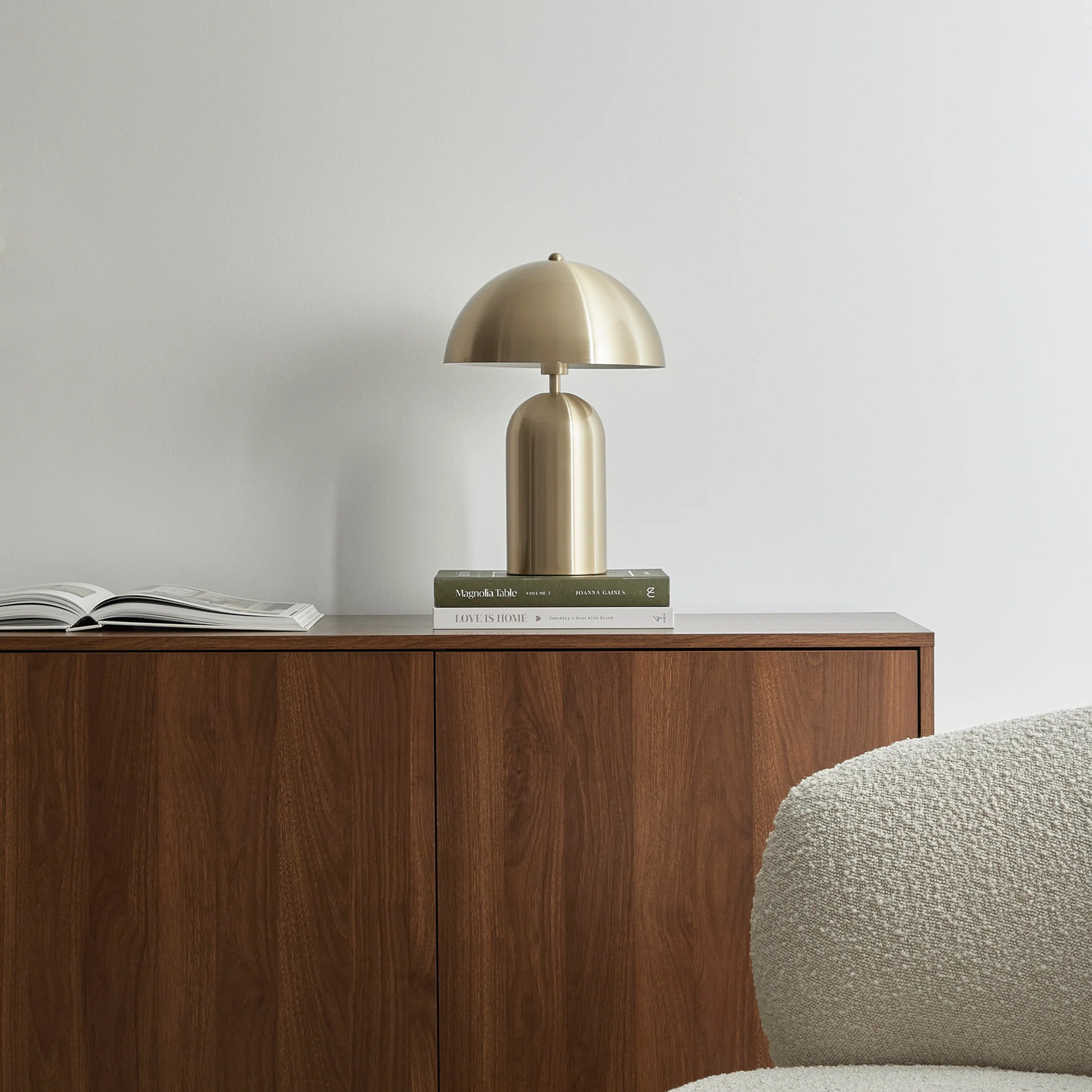 Mushroom Table Lamp Gold - Image 8