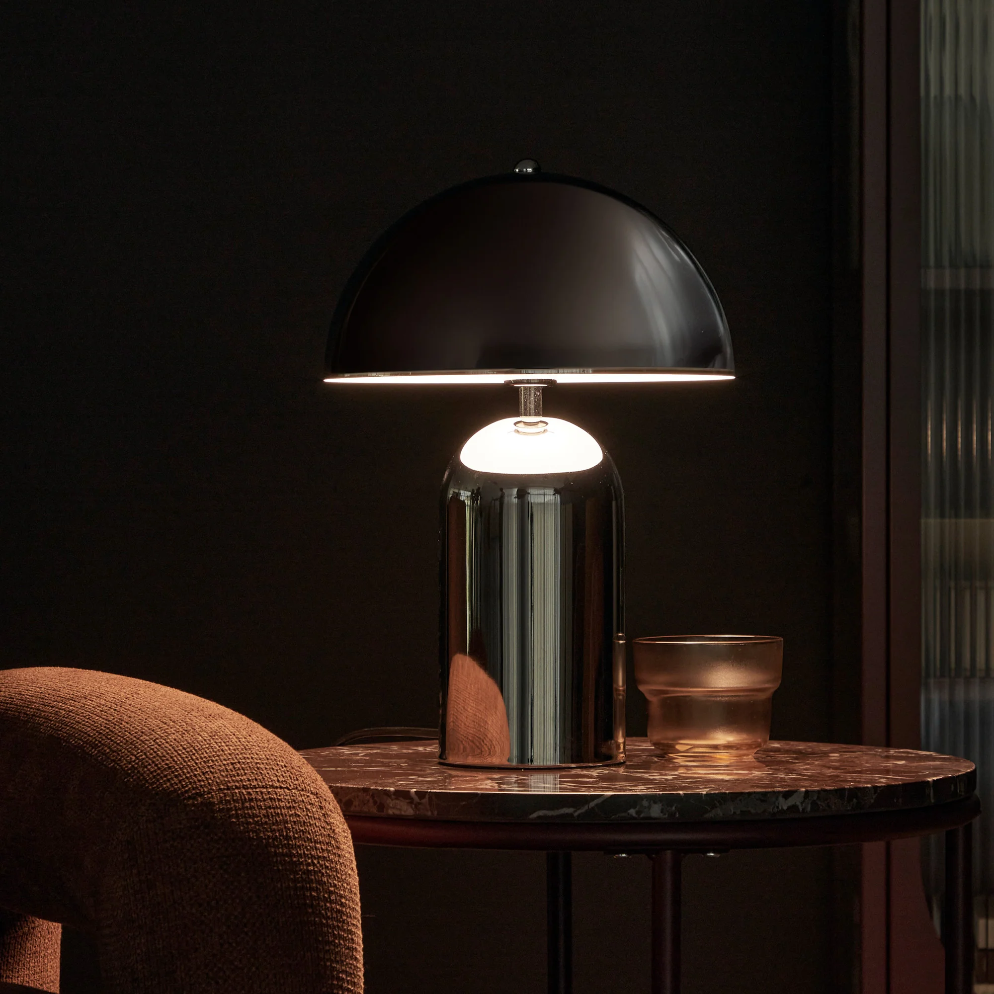 Mushroom Table Lamp Chrome (Set of 2) - Image 4