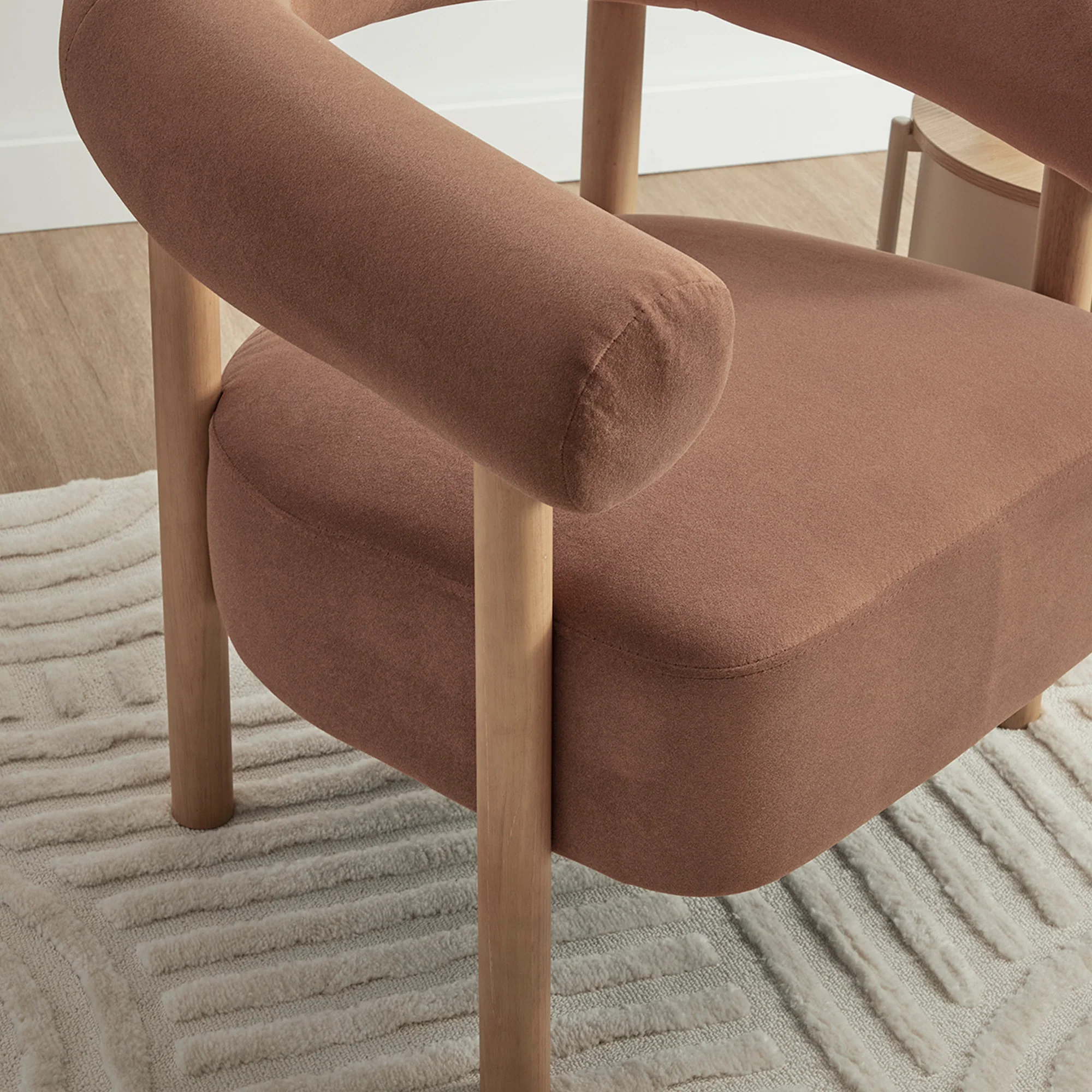 Nadia Armchair Rust (Set of 2) - Image 4