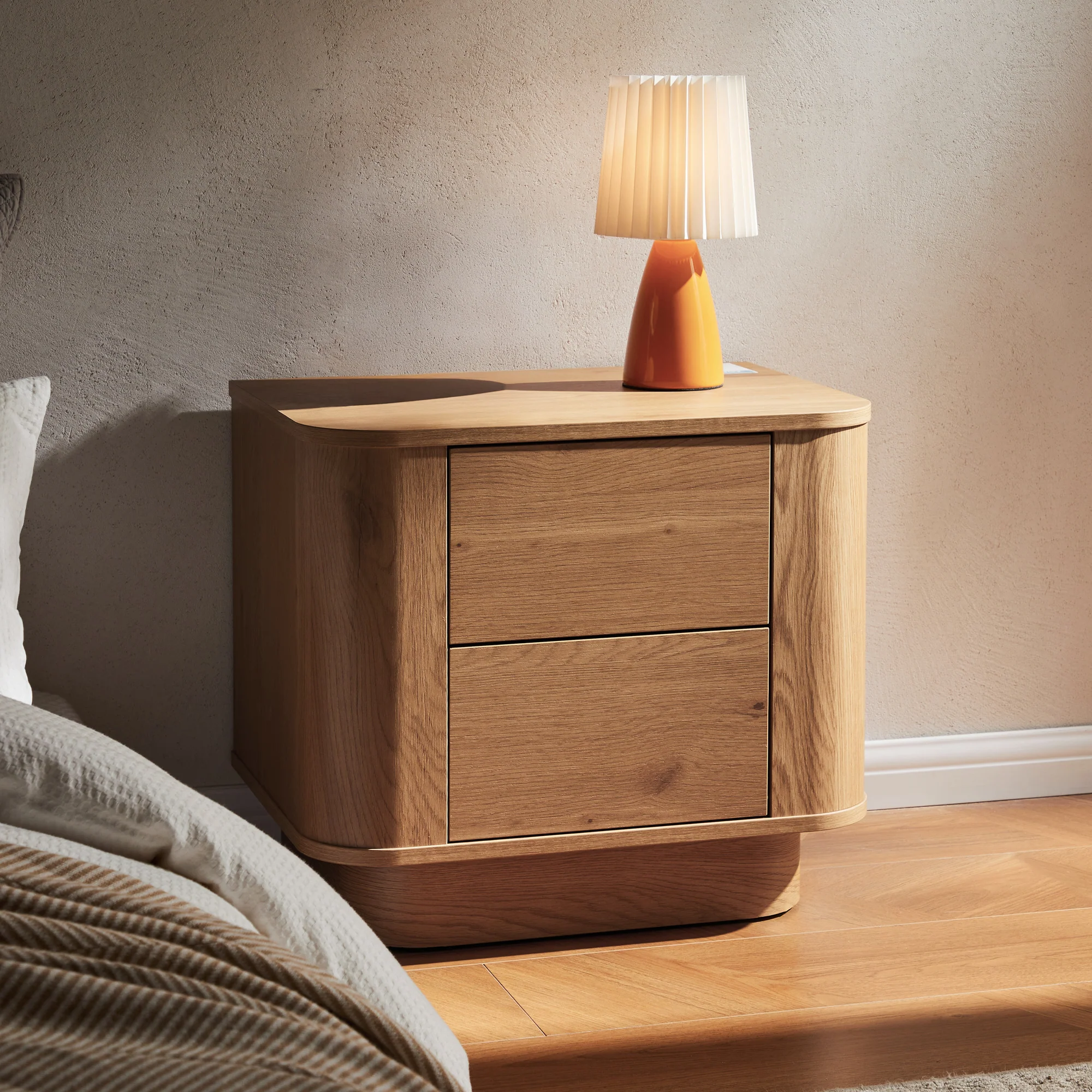 Nina Bedside Table Oak - Image 13