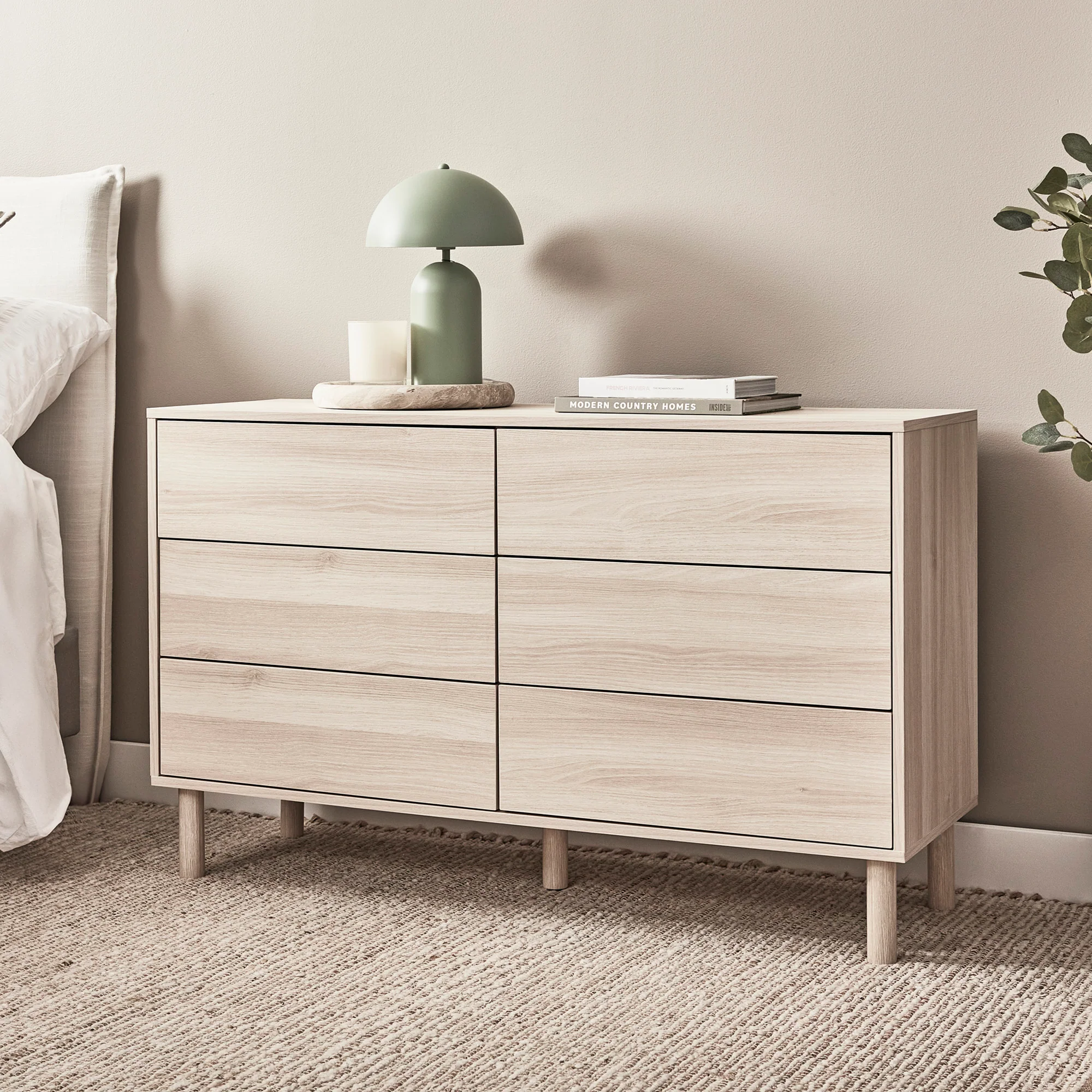 Norquay Chest of 6 Drawers Light Oak