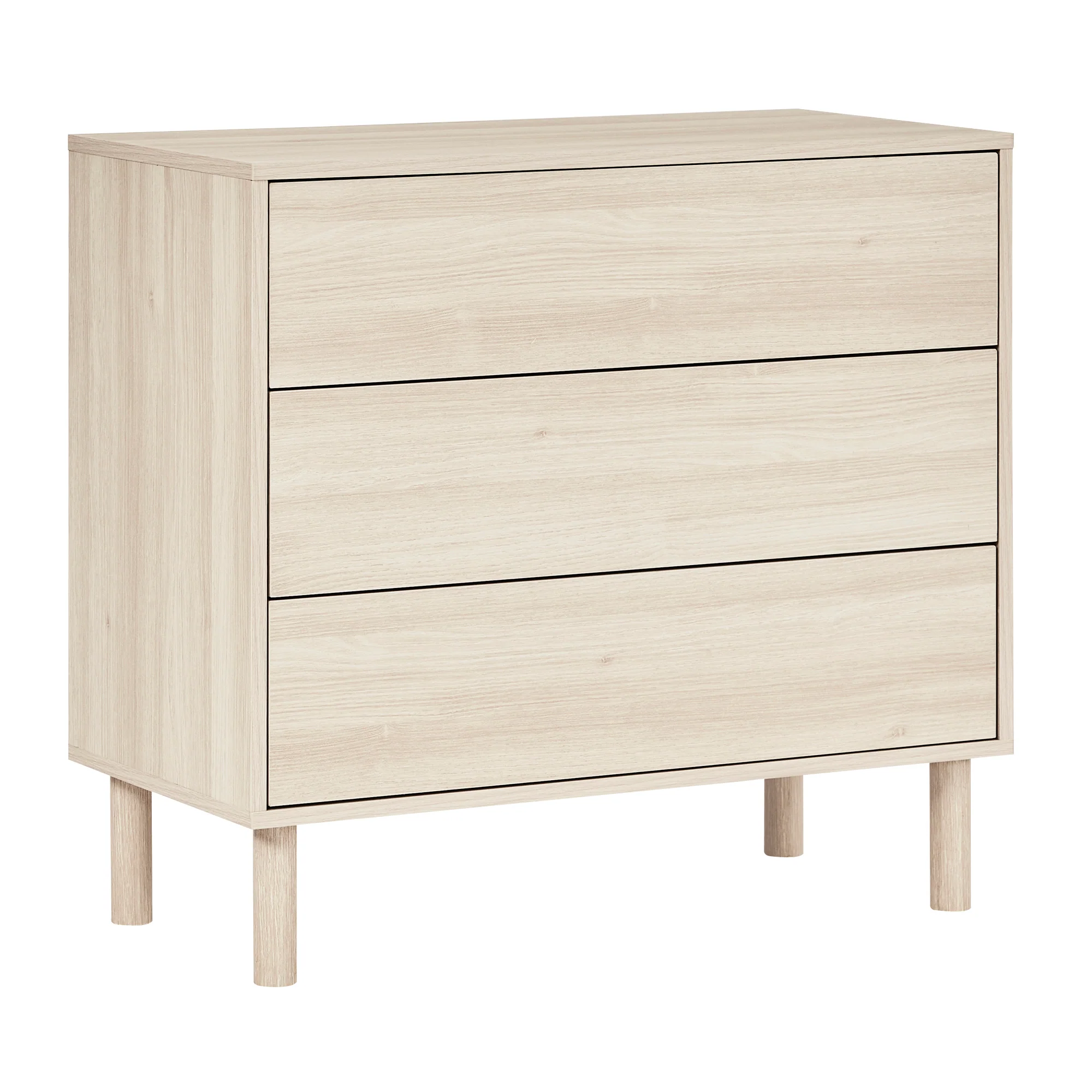 Norquay Chest of 3 Drawers Light Oak - Image 2