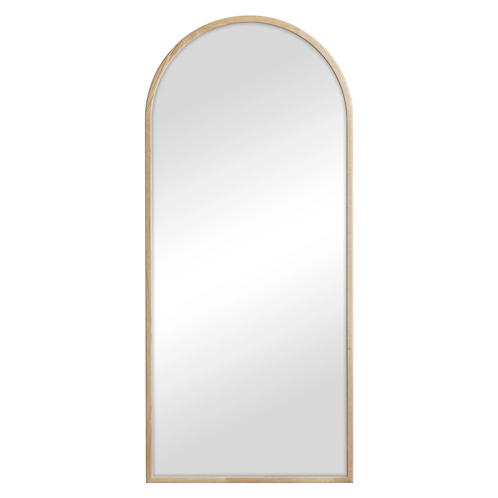 Oakleigh 180cm Arch Solid Oak Mirror Natural - Image 2
