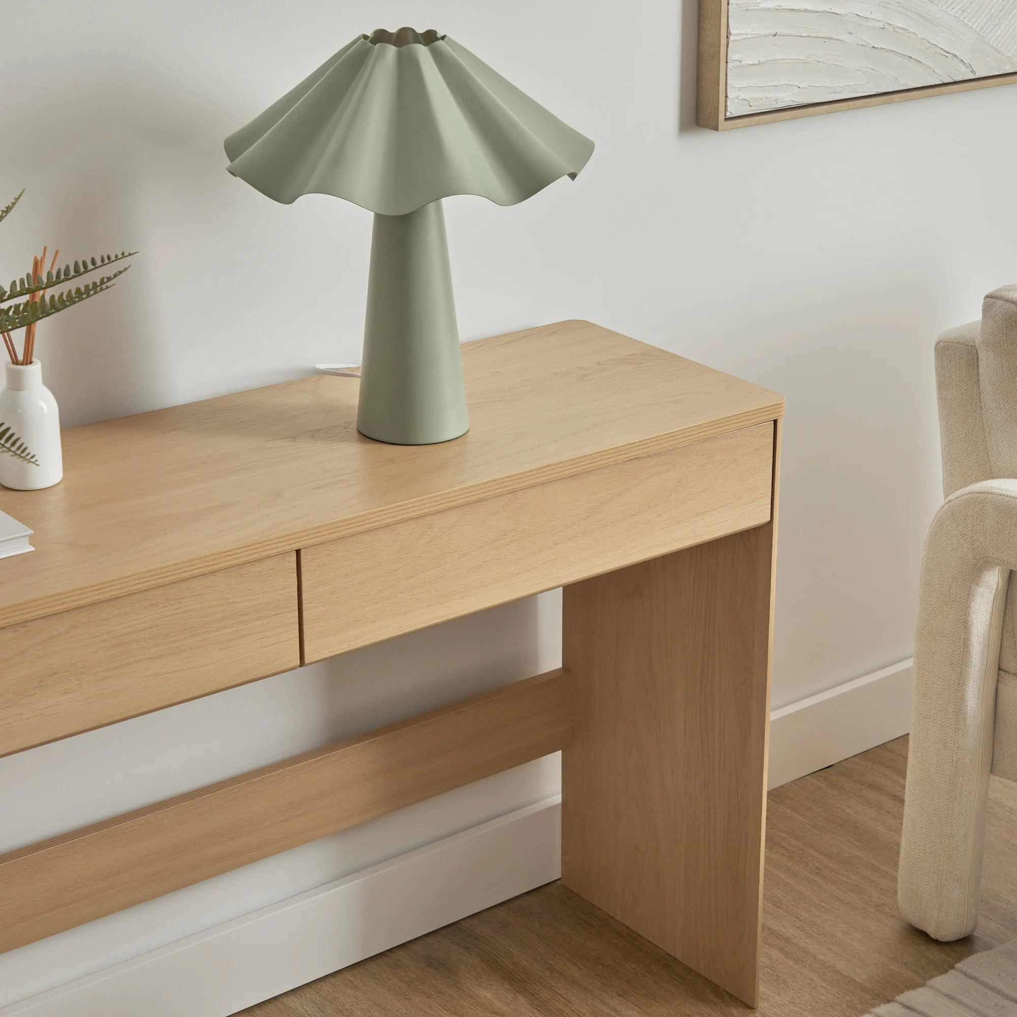 Oxford Console Table Oak (120cm) - Image 10