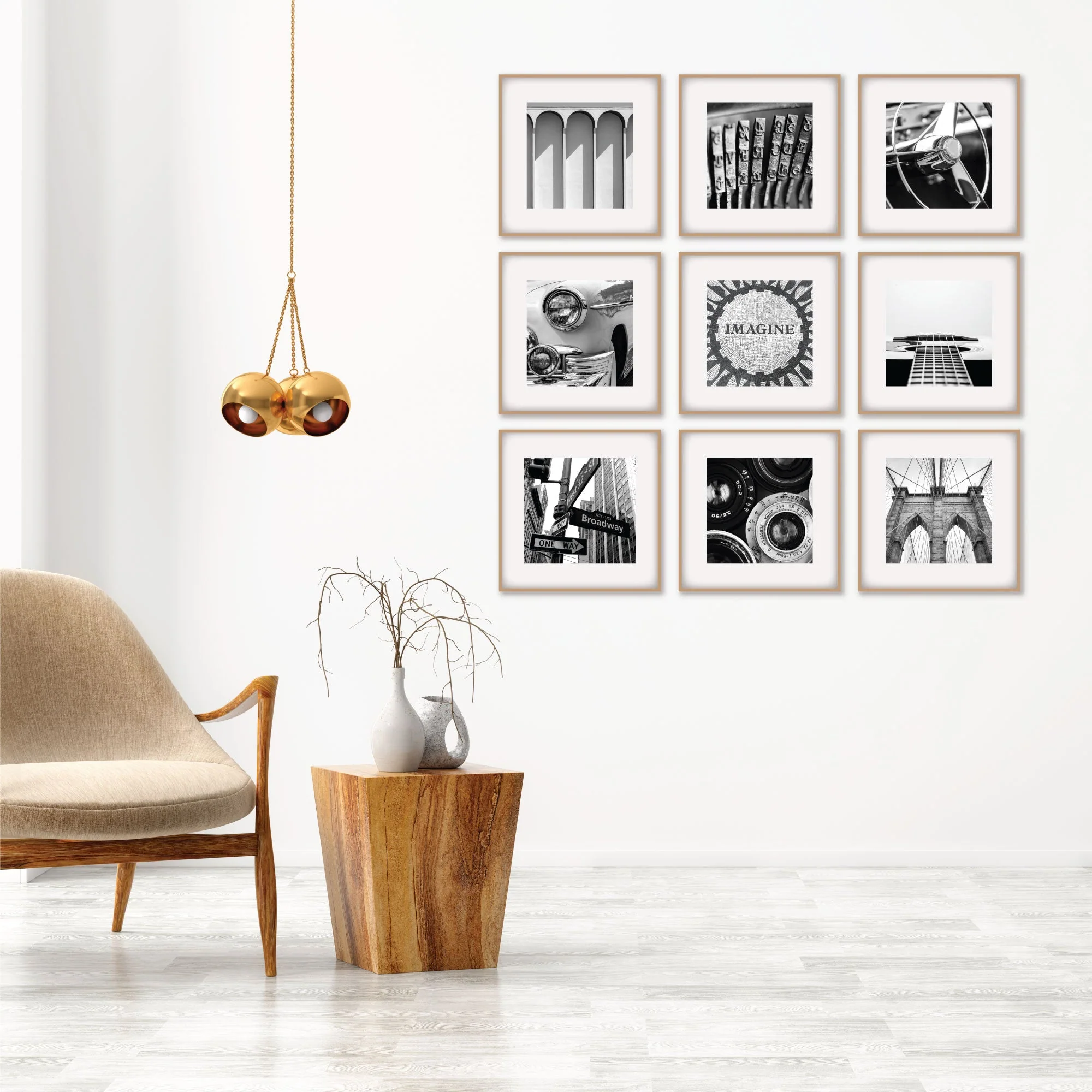 Pack Of 9 Square Frame - Image 6