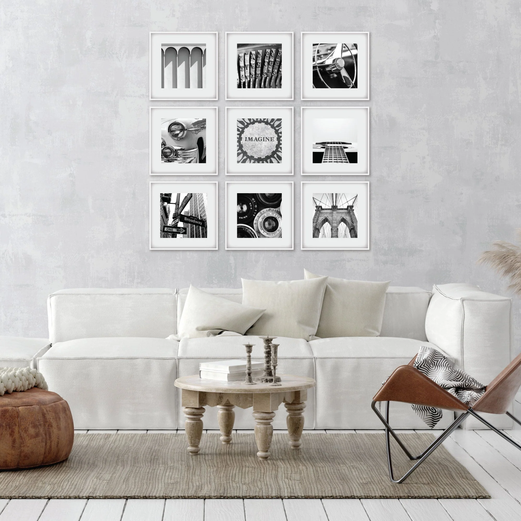 Pack Of 9 Square Frame - Image 8