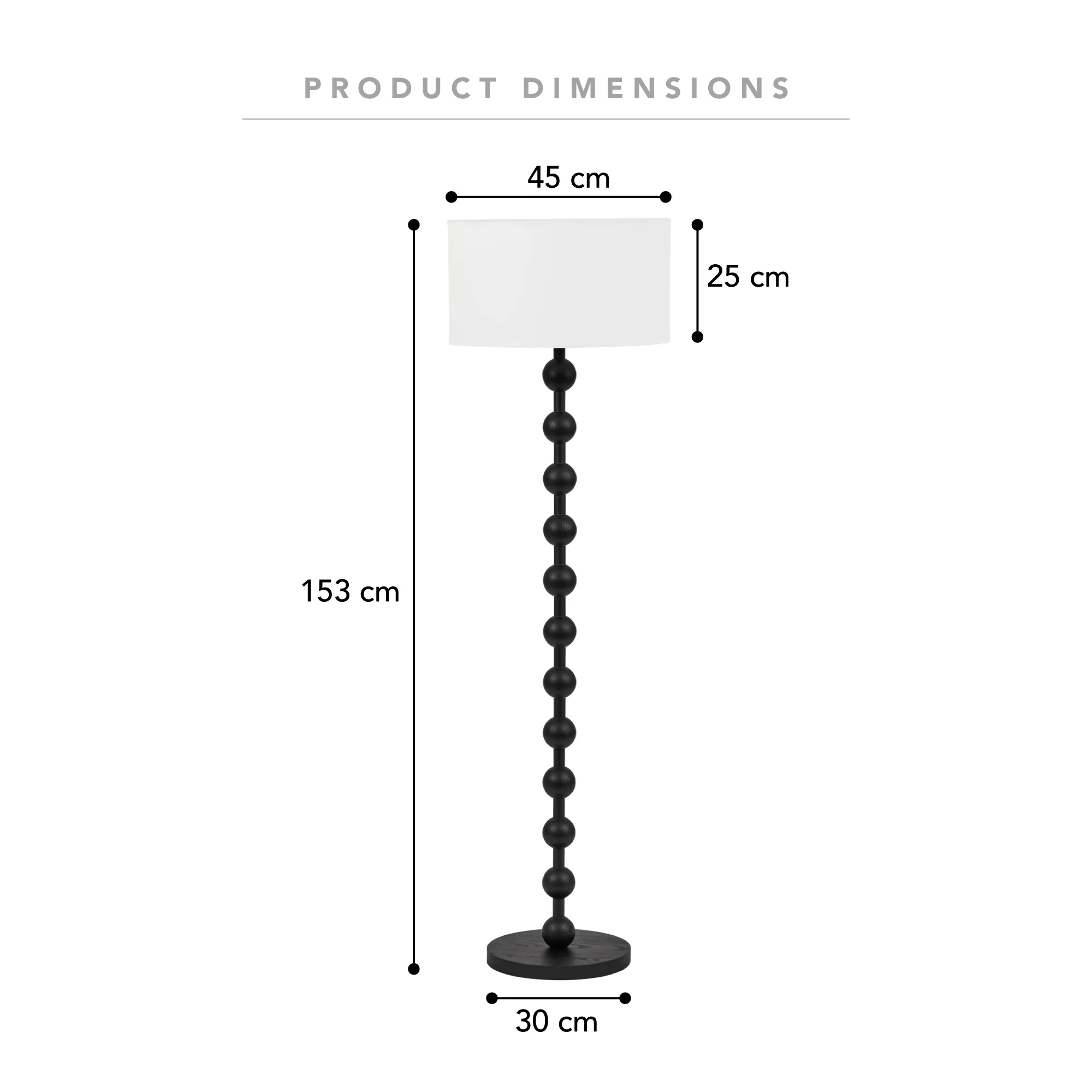 Sadie Floor Lamp Black - Image 3