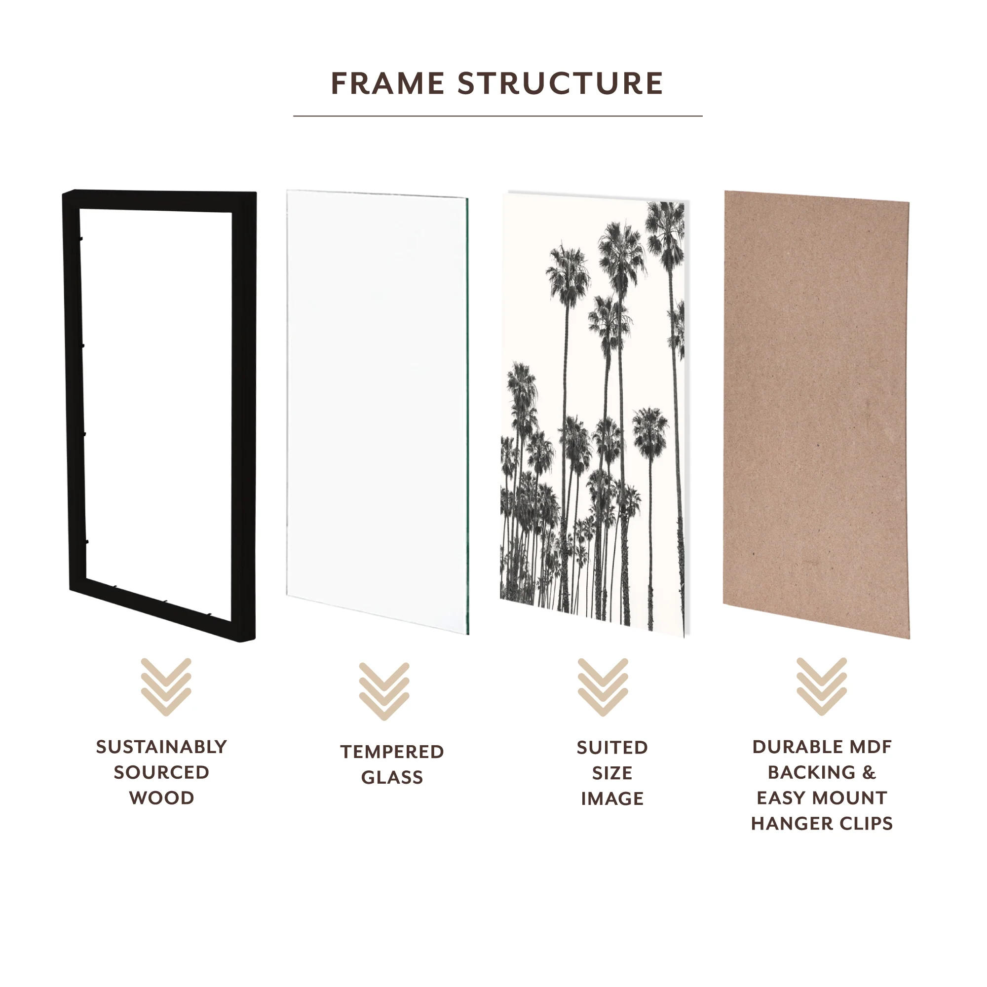 Set Of 2 A3 Premium Paradise Wooden Photo Frame - Image 4
