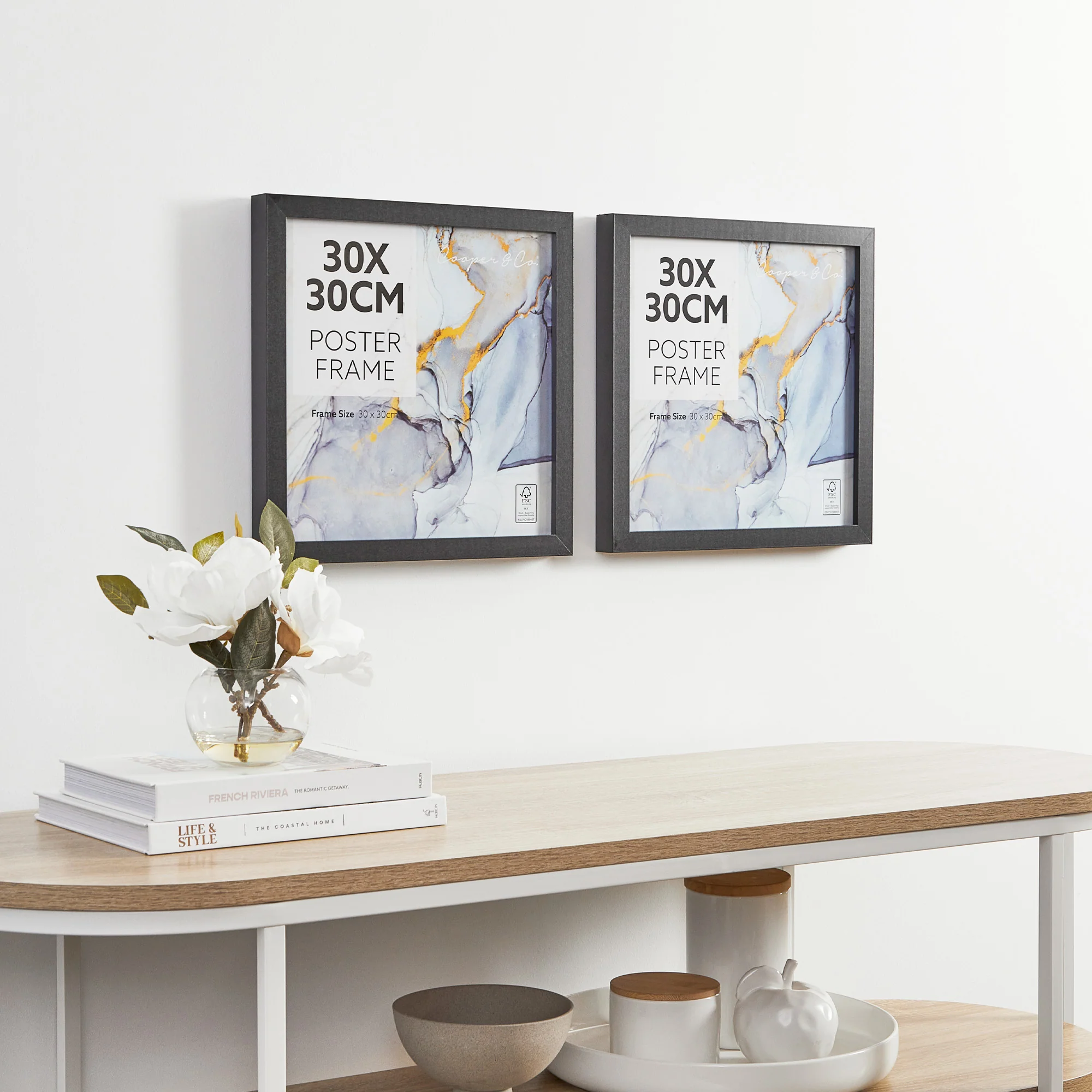 Set of 2 30x30cm Poster Photo Frames - Image 4
