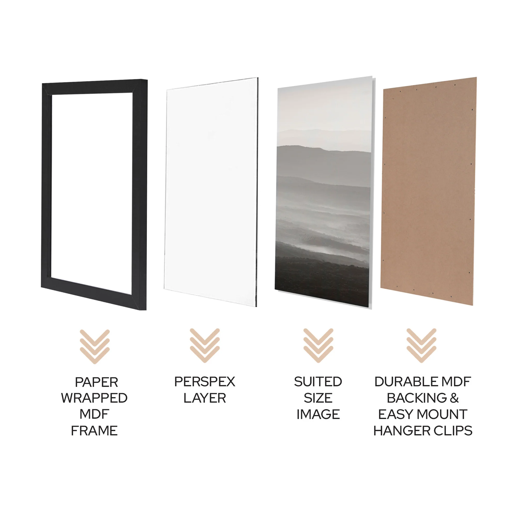 Set of 2 30x30cm Poster Photo Frames - Image 6
