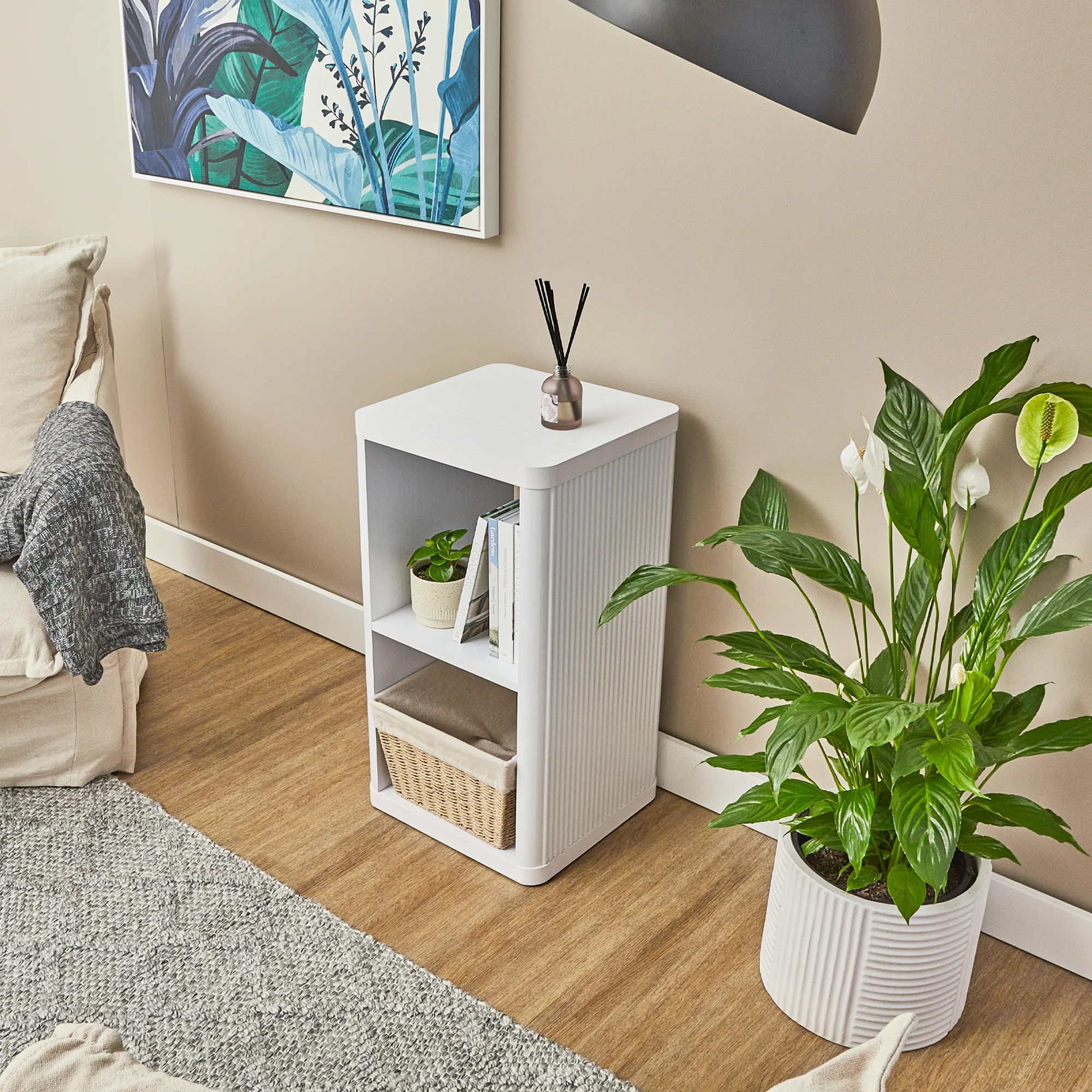 Sierra 2 Cube Shelf in White - Image 5