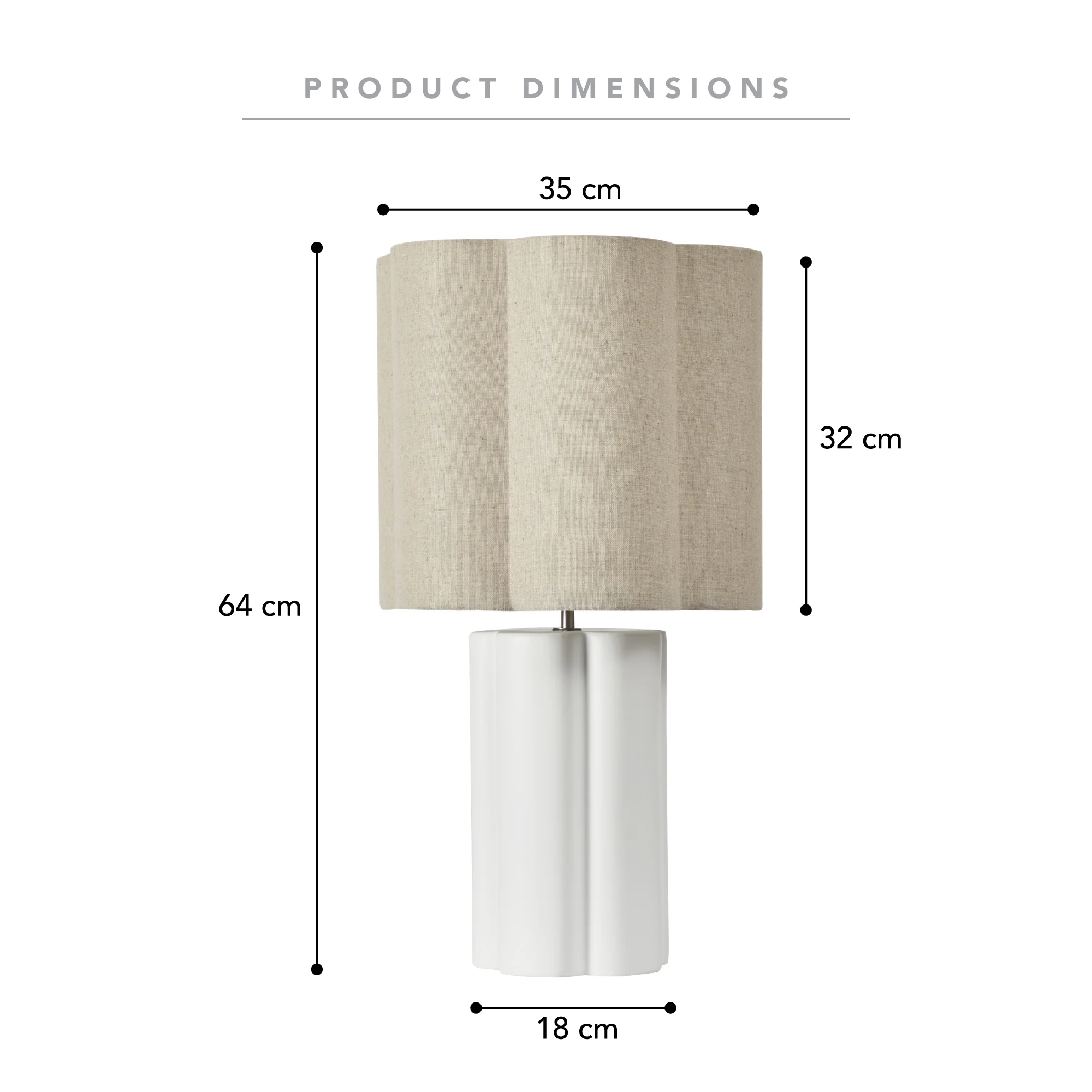 Suki Table Lamp White - Image 3