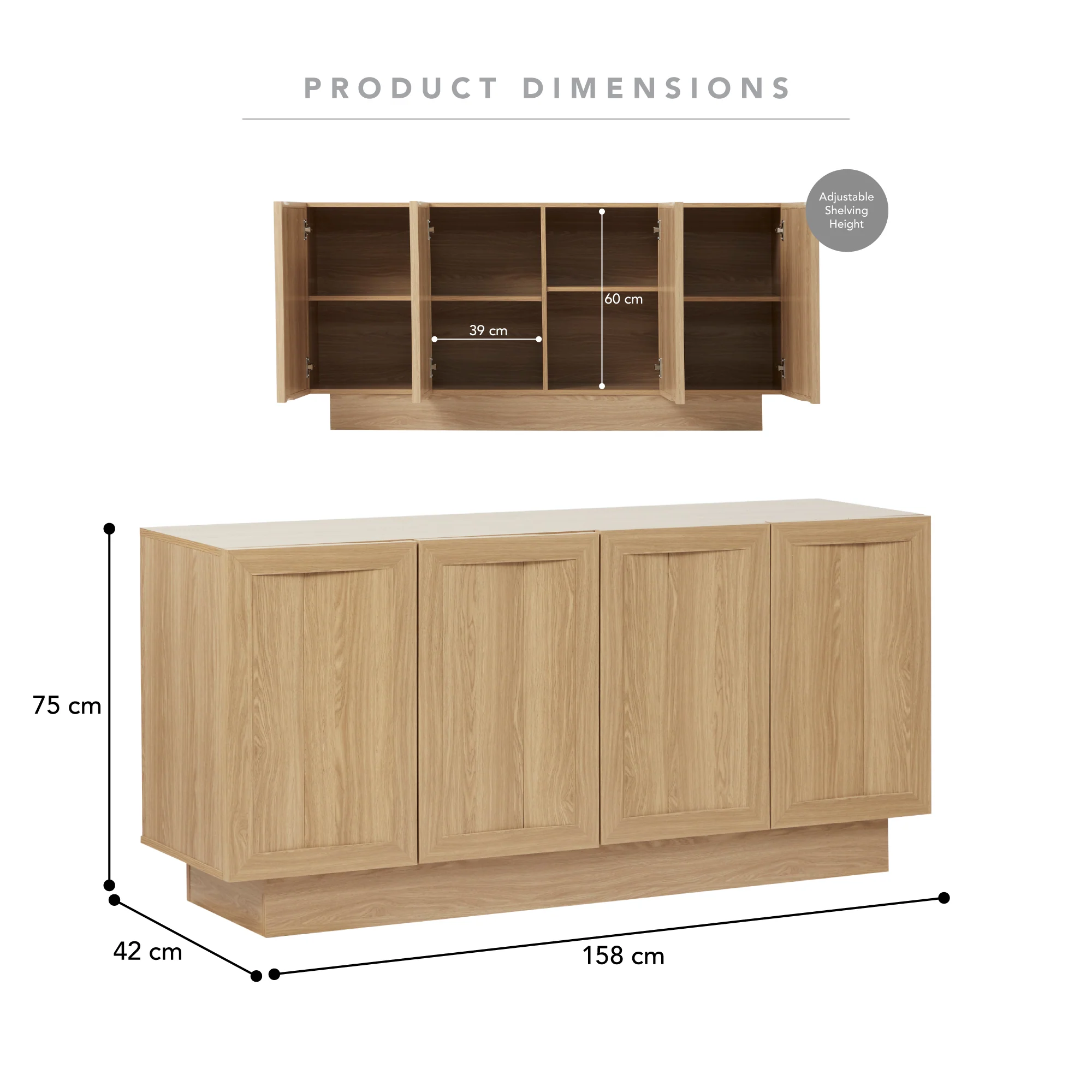Swanson Buffet (158cm) - Image 3