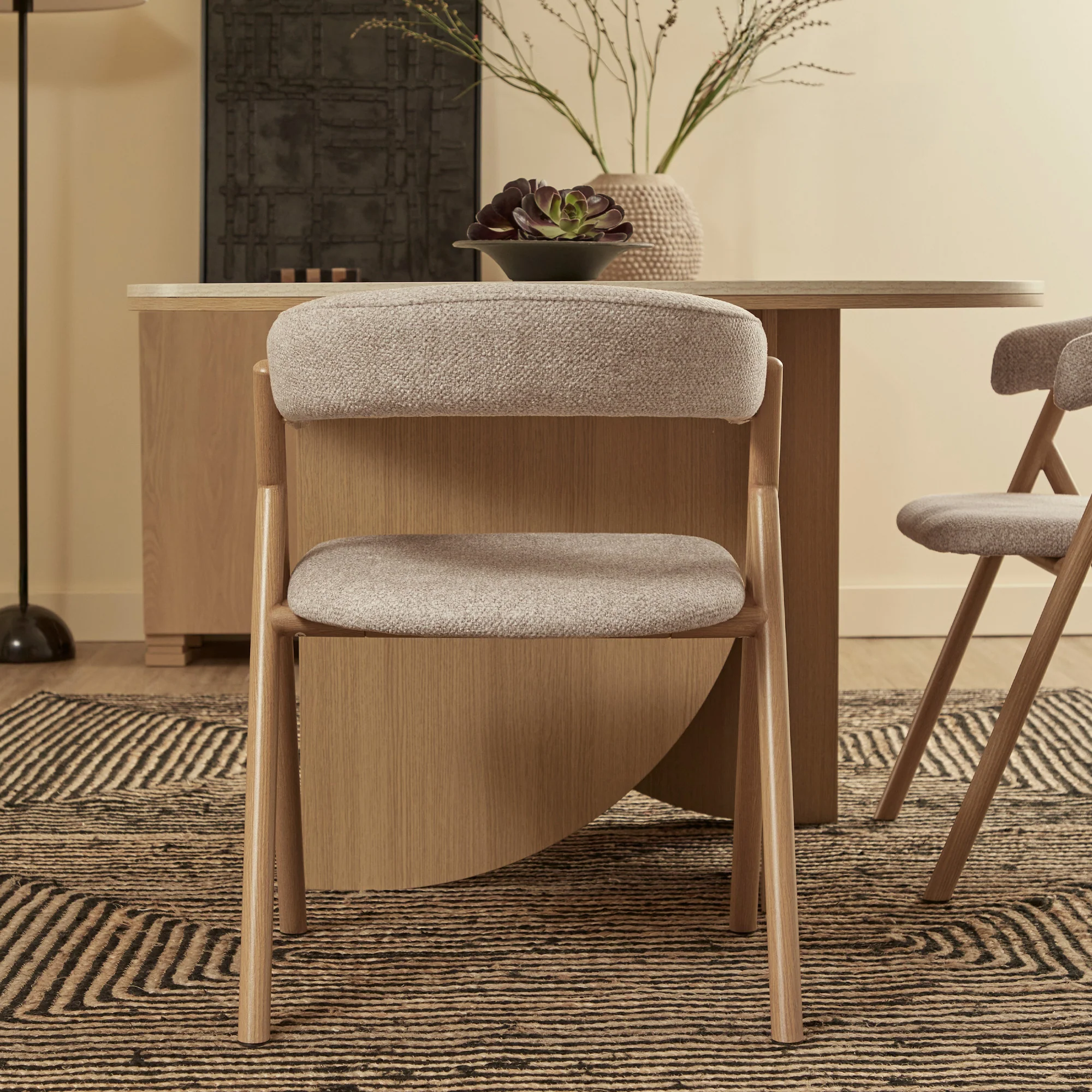 Thornbury Set of 2 Dining Chairs Beige - Image 7