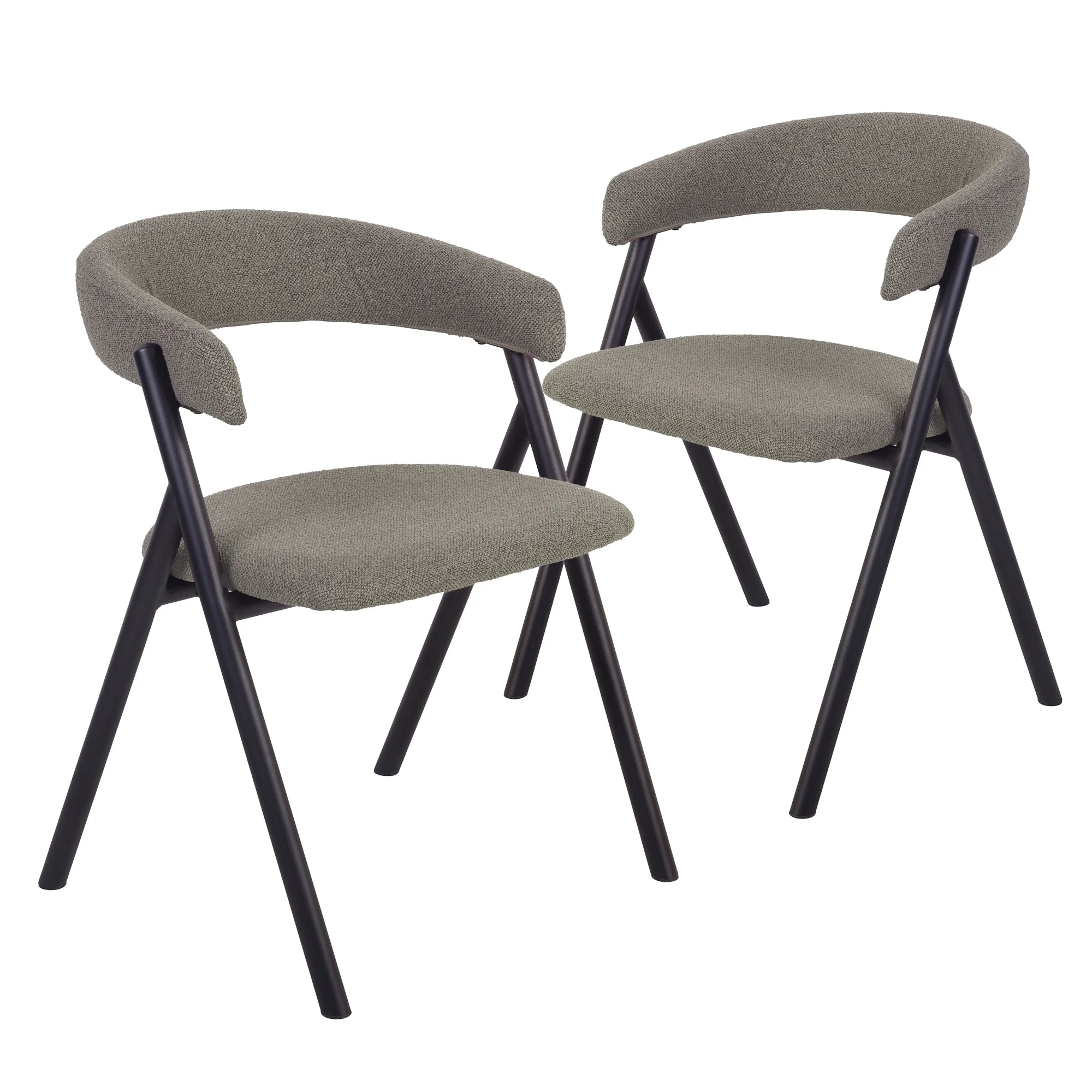 Thornbury Set of 2 Dining Chairs Grey - Image 2