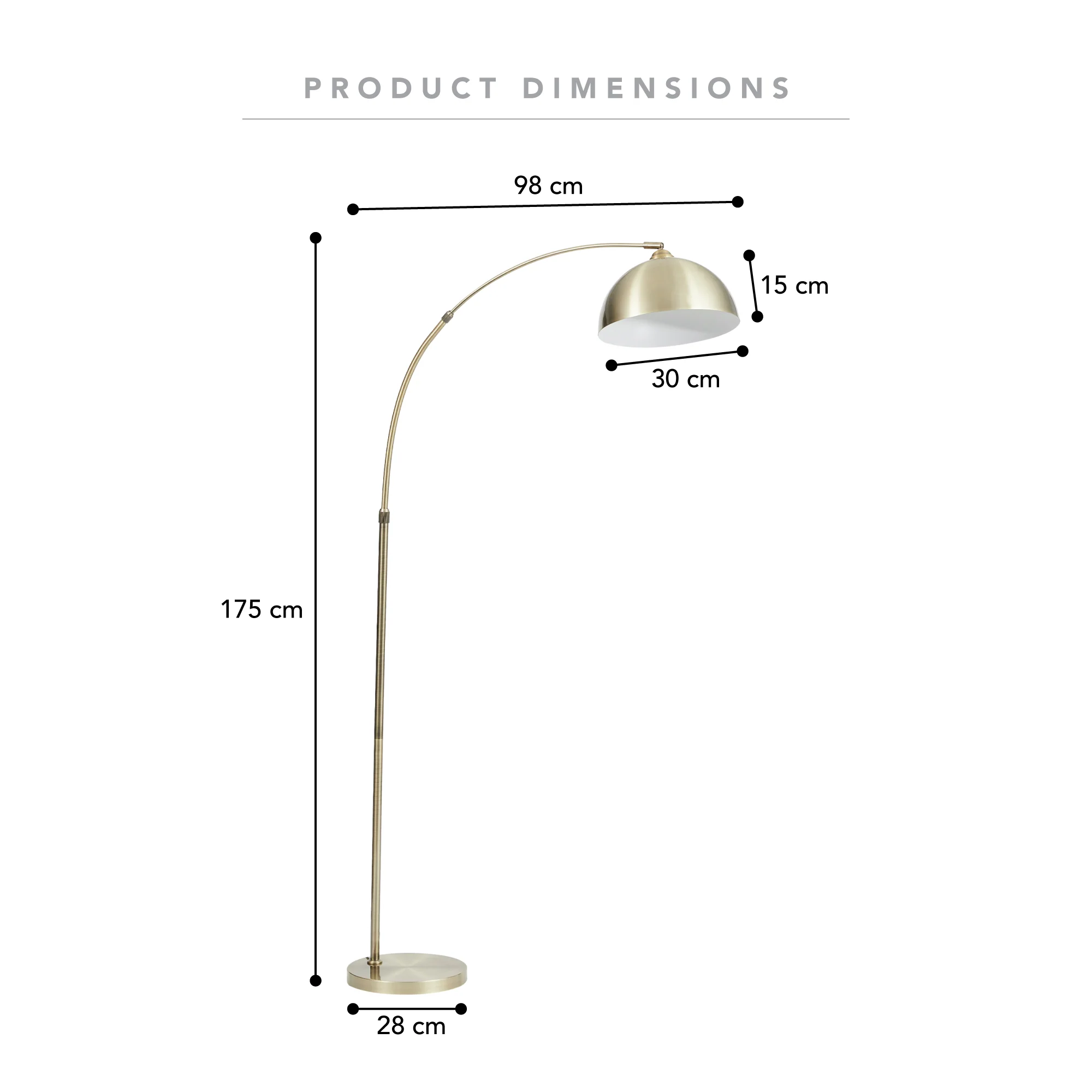 Tokyo Arch Floor Lamp Bronze - Image 3