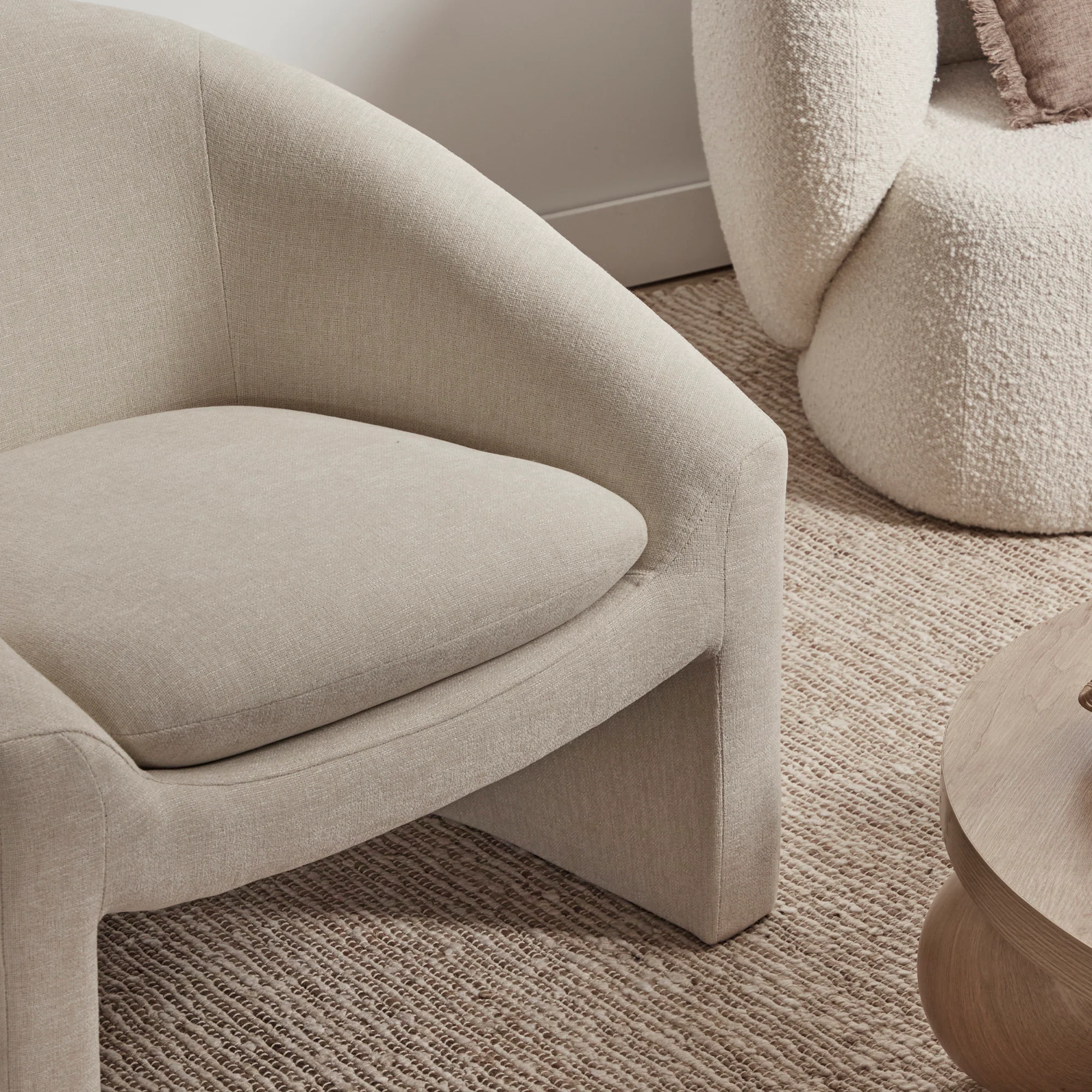 Watts Armchair Cream (Set of 2) - Image 5