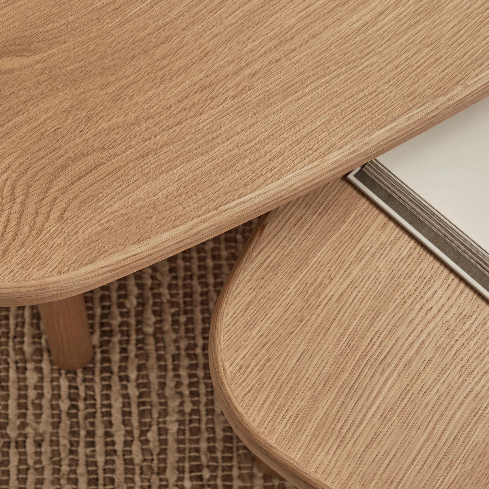 West Nested Coffee Table Oak - Image 9
