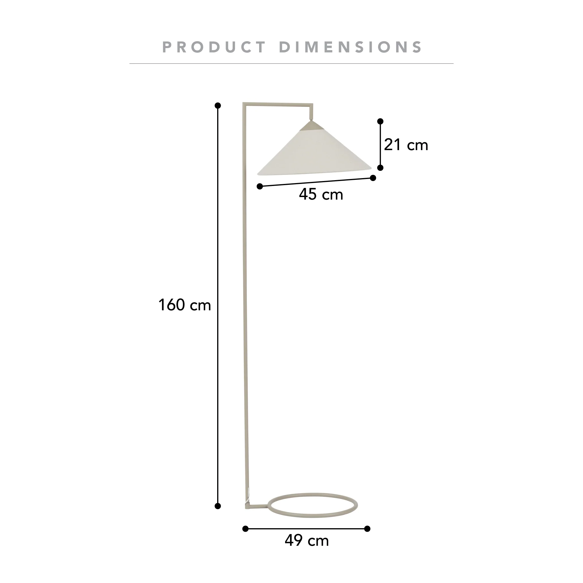 Weston Floor Lamp Oat - Image 3